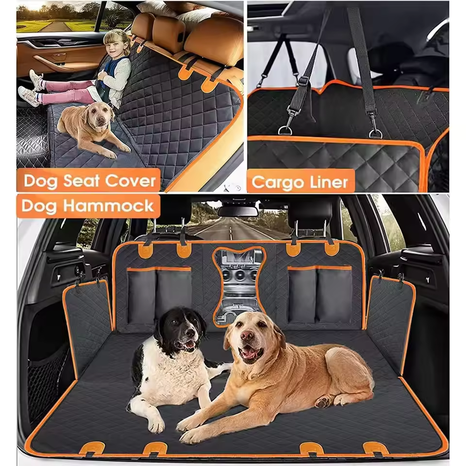 Dog Car Cover Waterproof Pet Dog Carriers Travel Mat Hammock For Small Medium Large Dogs Car Rear Back Safety Pad