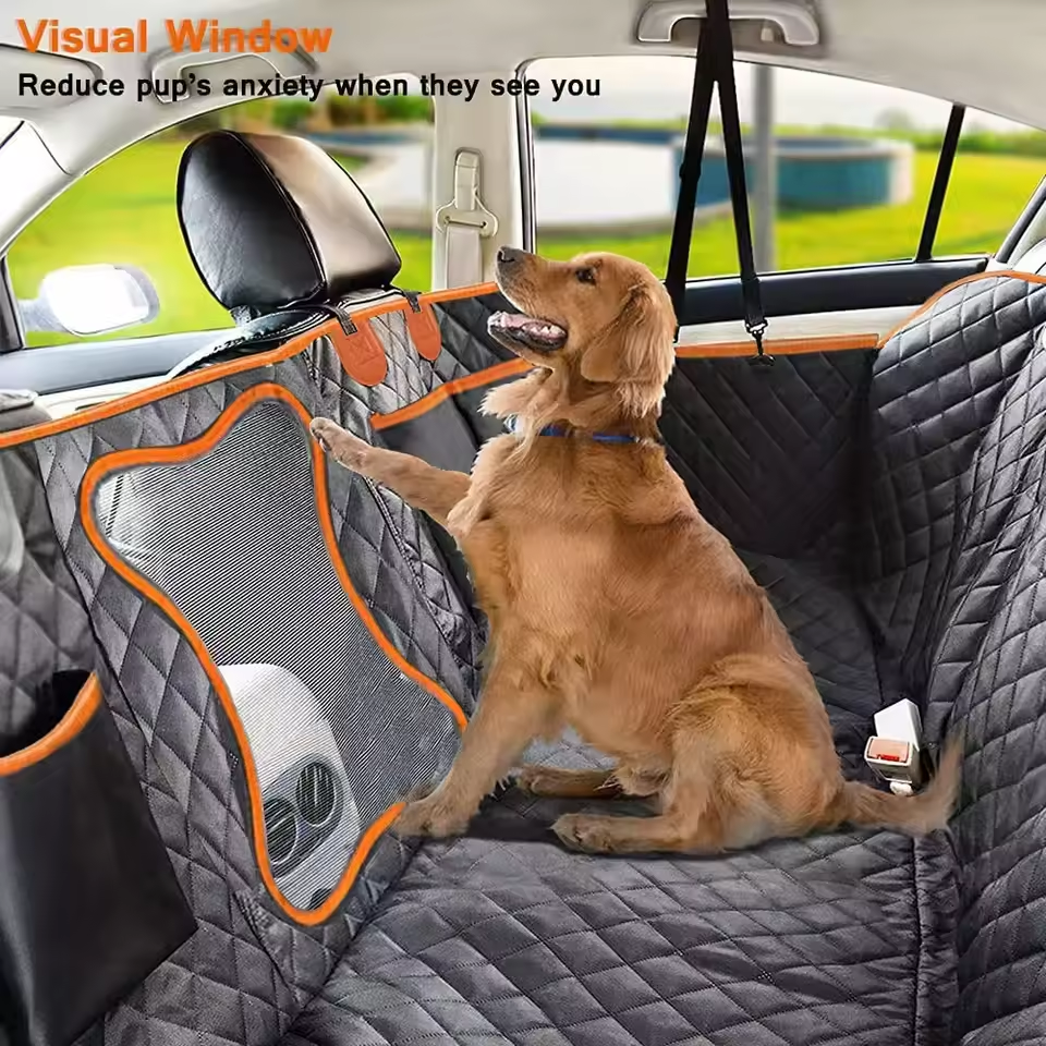 Dog Car Cover Waterproof Pet Dog Carriers Travel Mat Hammock For Small Medium Large Dogs Car Rear Back Safety Pad