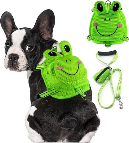 French Bulldog Backpack Harness Set