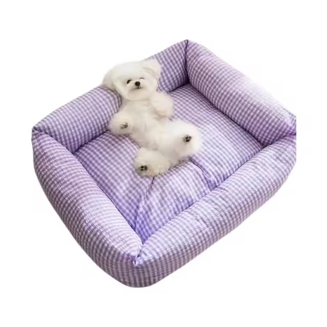 Modern Soft Dog & Cat Cooling Travel Pet Sleeping Mat-Anti-Bite Warm Animal Pattern Polyester/Cotton All Seasons Use