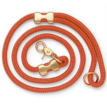 Multiple Colors Rope Long Double Braided Brass Dog Leash for Dogs Pet Traction Rope